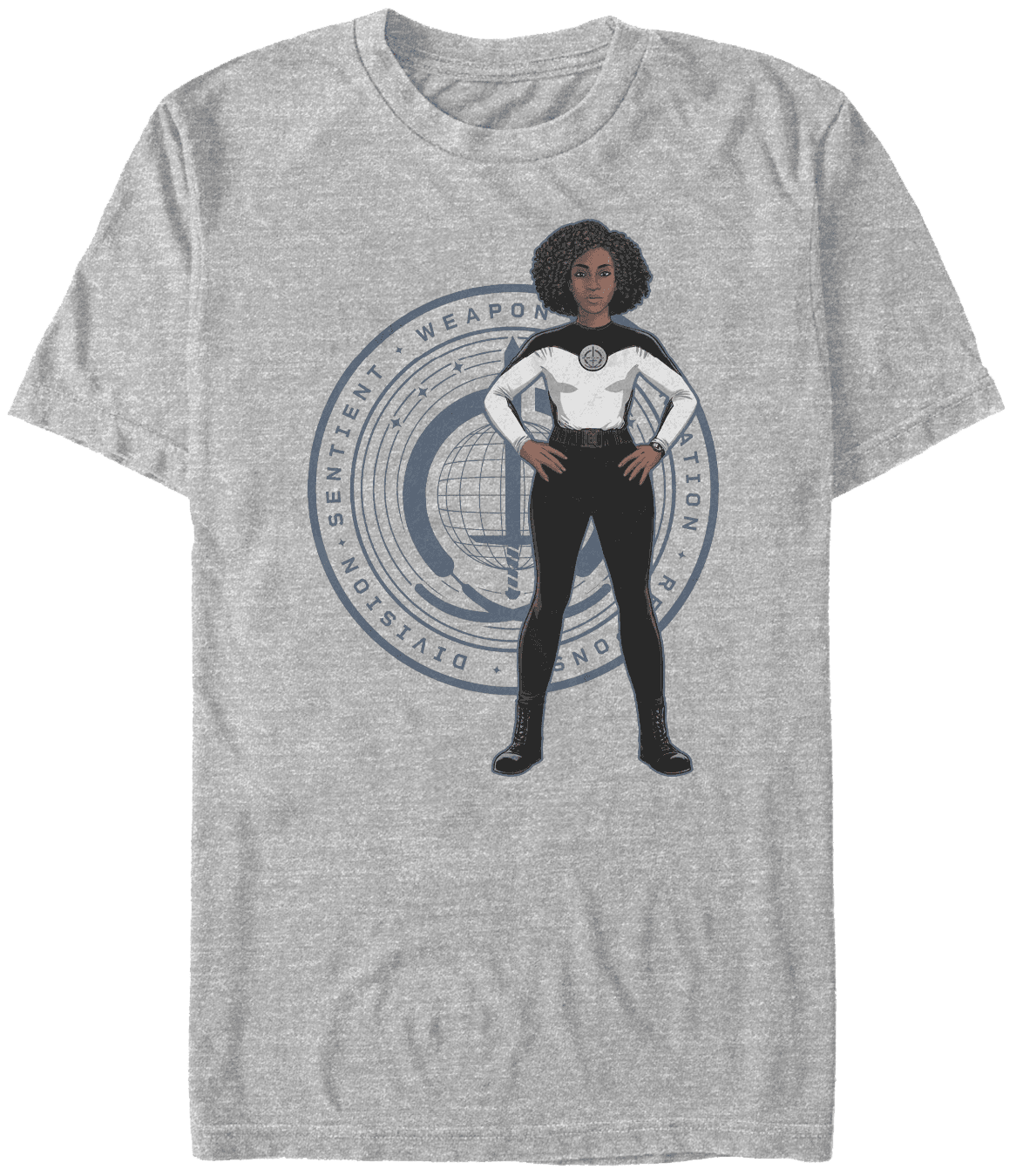 <a href="https://www.hottopic.com/product/marvel-wandavision-rambeau-badge-t-shirt/15240754.html">Monica Rambeau Badge T-Shirt</a> / Hot Topic