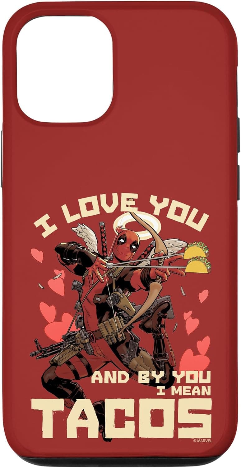 iPhone 12/12 Pro Marvel Deadpool I Love You And By You I Mean Tacos Case