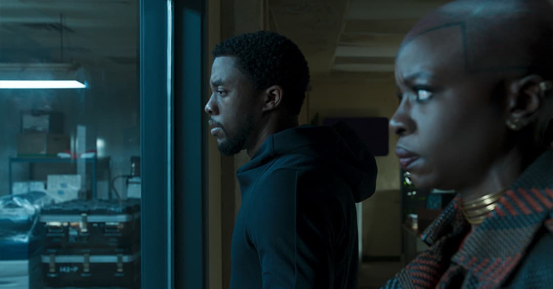 Okoye accompanied T'Challa on a mission to Nigeria to find Nakia