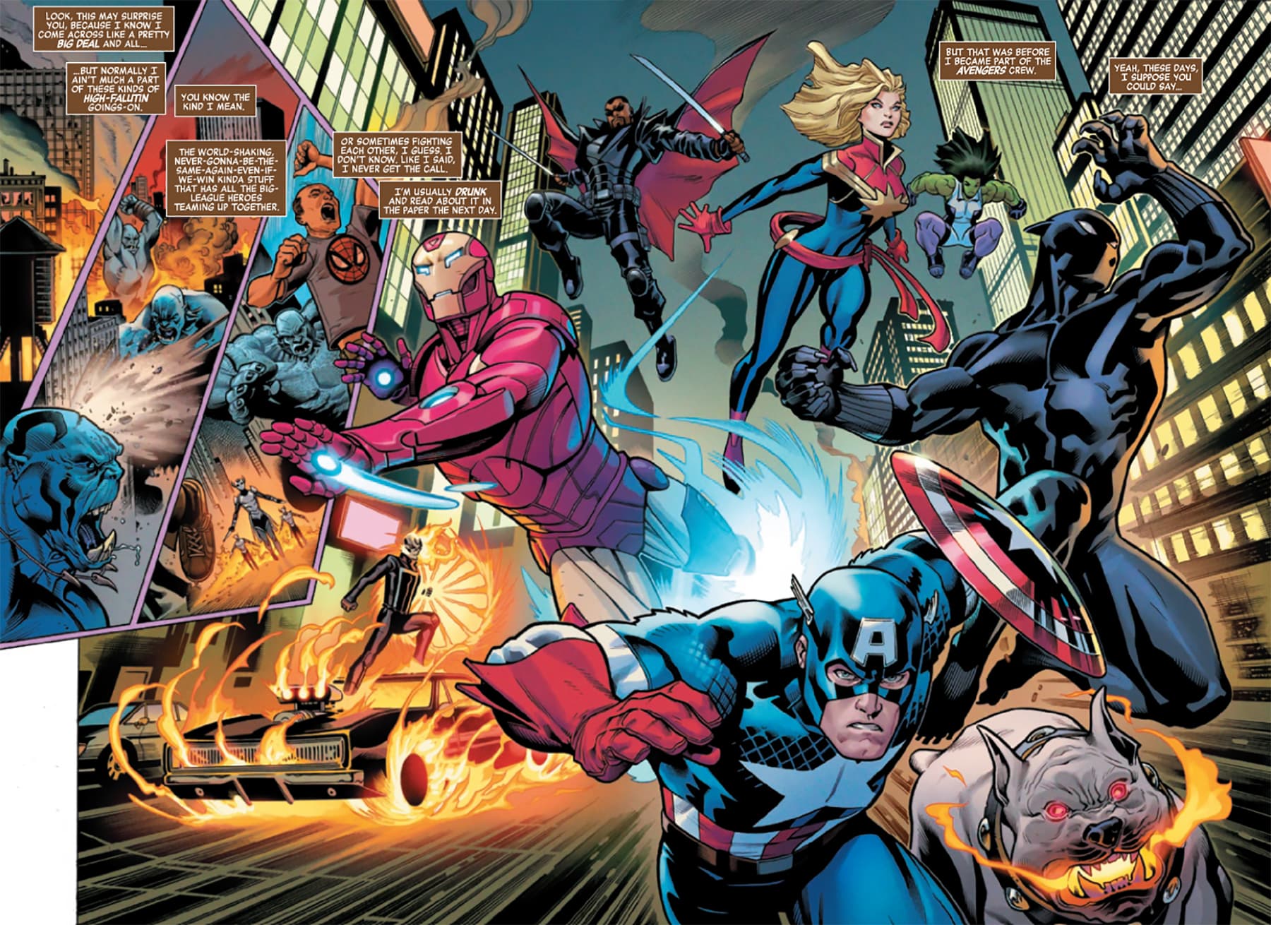 AVENGERS (2018) #19 pencils by Ed McGuinness, colors by Justin Ponsor