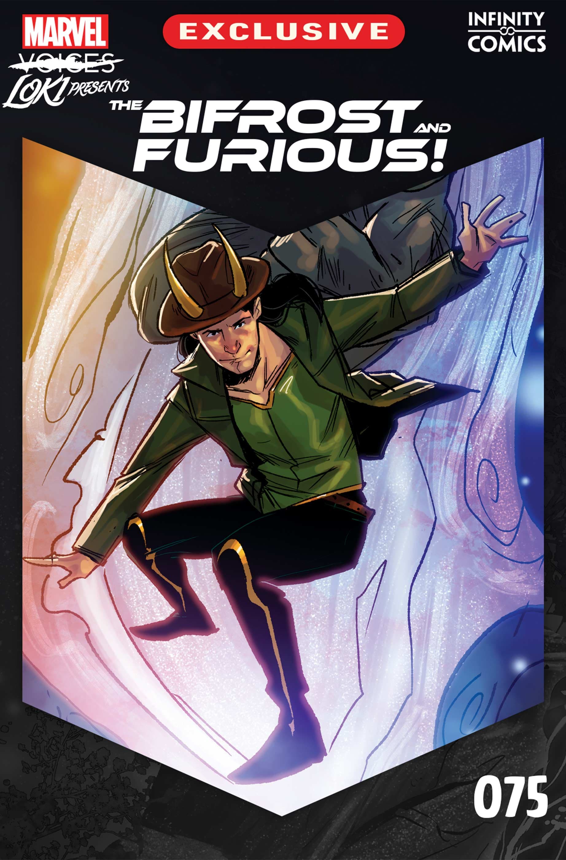 Cover to MARVEL'S VOICES: LOKI PRESENTS INFINITY COMIC (2022) #75.