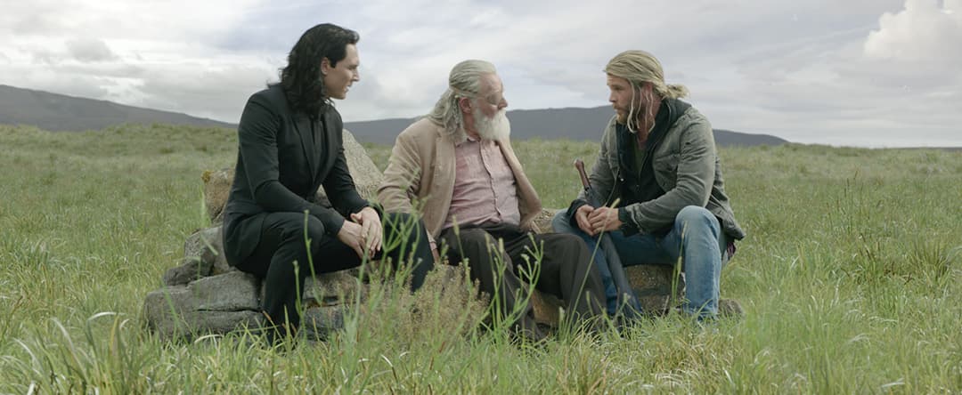 Odin with Thor (Thor Odinson) and Loki