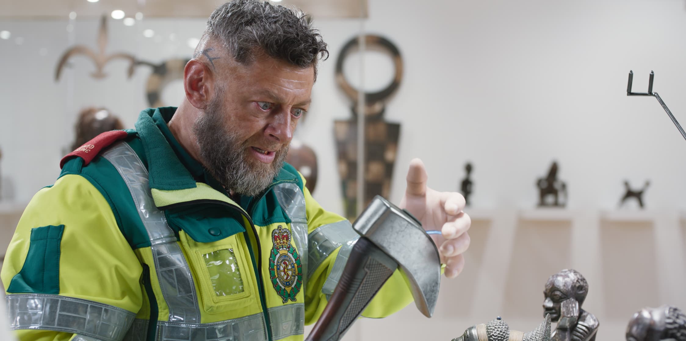 Klaue stealing museum objects