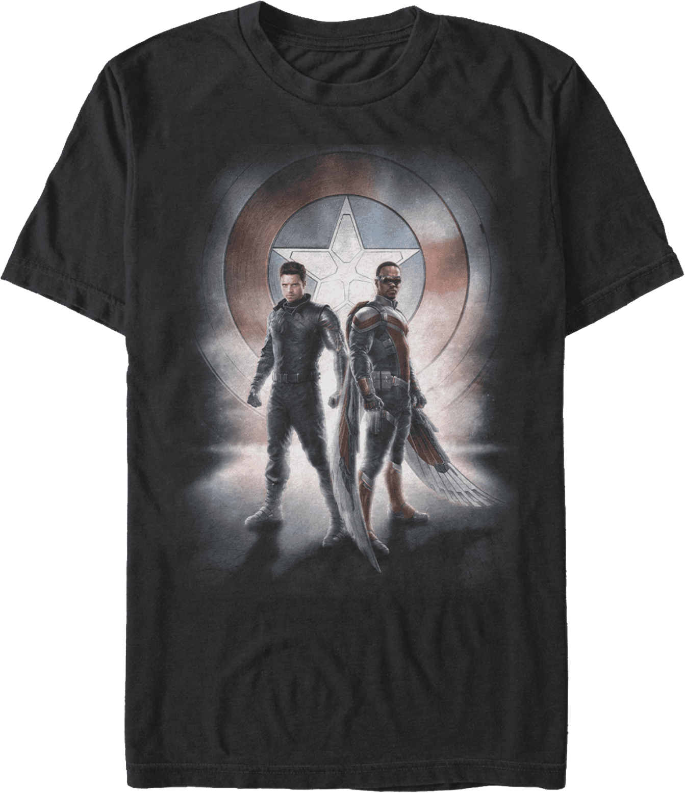 <a href=https://www.hottopic.com/product/the-falcon-and-the-winter-soldier-duo-t-shirt/15068088.html>’The Falcon And The Winter Soldier’ Duo T-Shirt</a> / Hot Topic