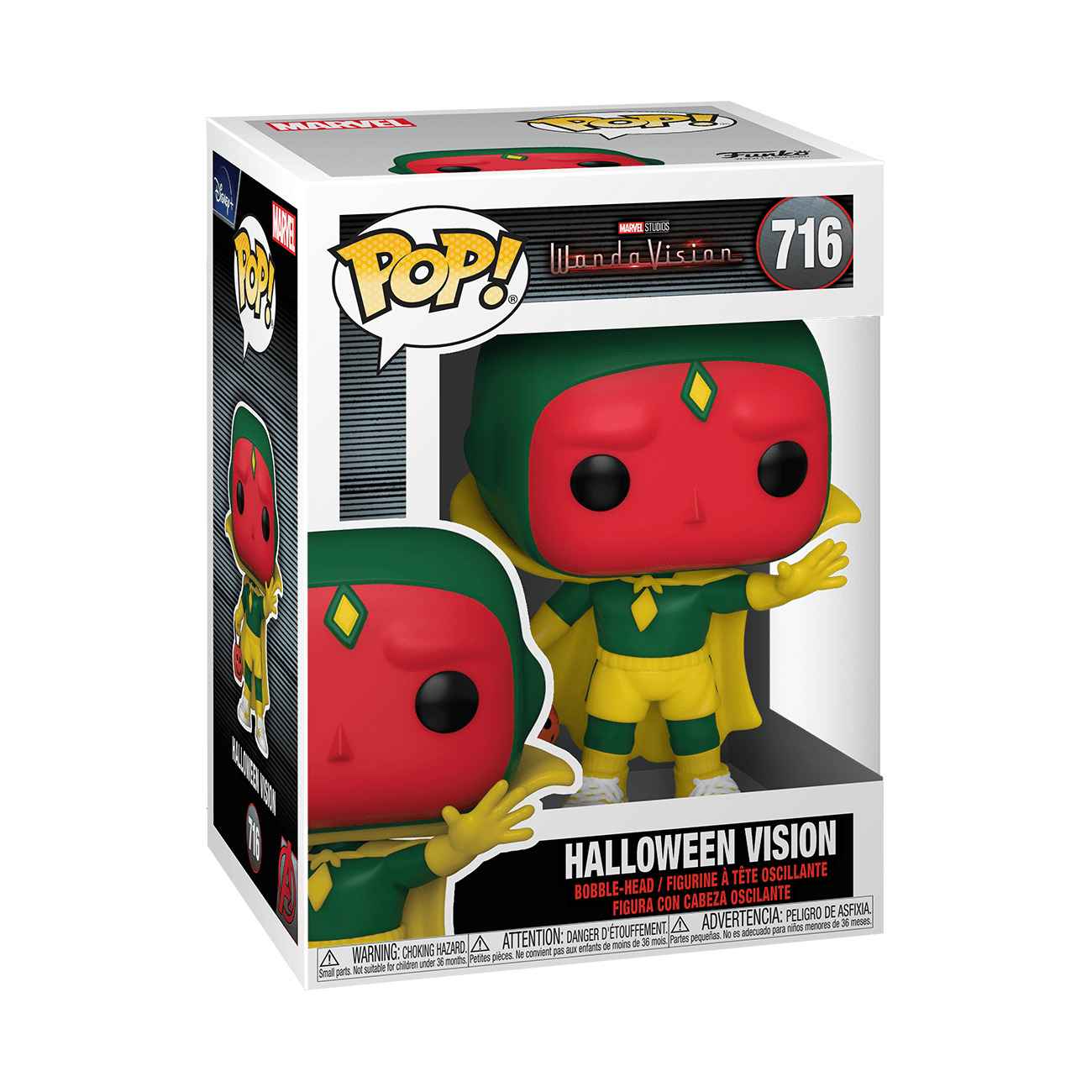 <a href="https://www.hottopic.com/product/funko-marvel-wandavision-pop-halloween-vision-vinyl-bobble-head/14303564.html">WandaVision Pop! Halloween Vision Bobble Head</a>/ Hot Topic