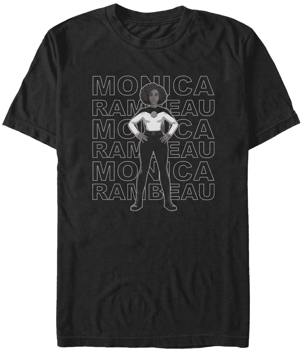 <a href="https://www.hottopic.com/product/marvel-wandavision-s.w.o.r.d-agent-monica-stack-girls-t-shirt/15238163.html">Monica Rambeau Stack T-Shirt</a> / Hot Topic