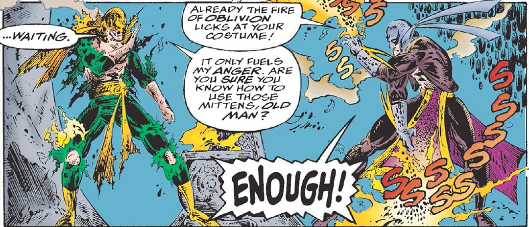 Steel Serprent faces off against Iron Fist.