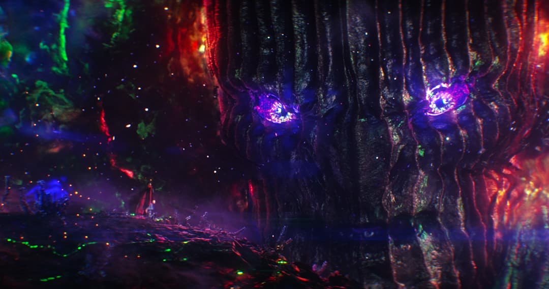 Dormammu's fight with Doctor Strange (Stephen Strange)