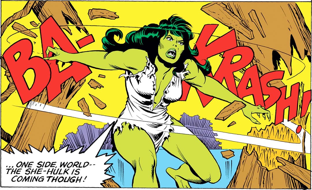 SAVAGE SHE-HULK (1980) #8, p. 16, bottom panel