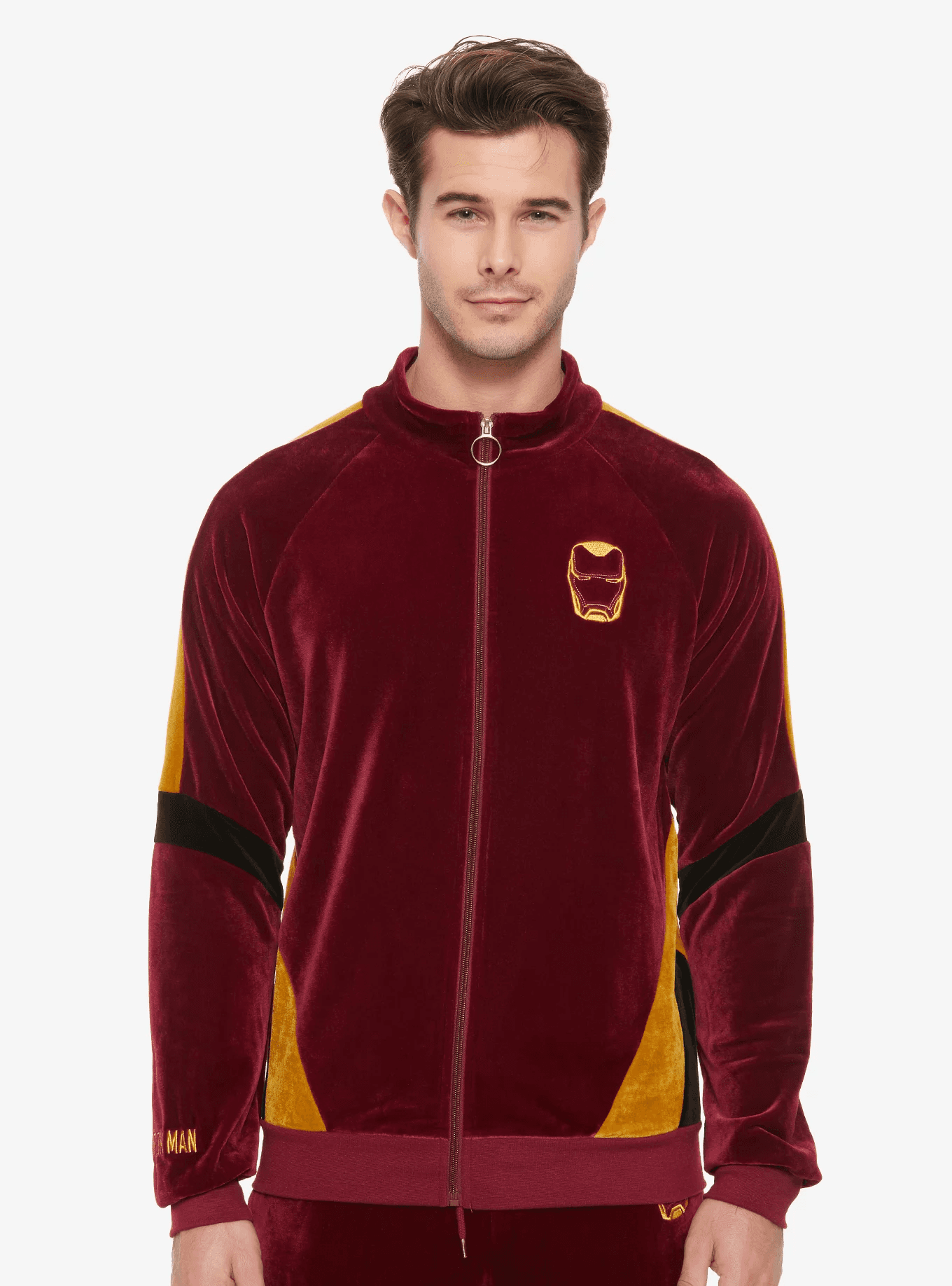 Our Universe Avengers: Endgame 'I Am Iron Man' Velour Track Jacket / Her Universe