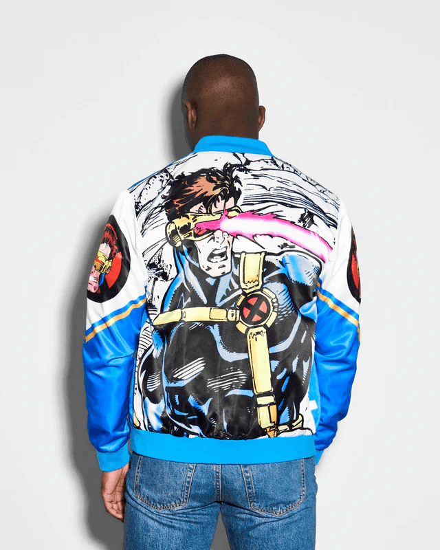 Chalk Line Marvel Cyclops Marvel Comics Fanimation Satin Jacket
