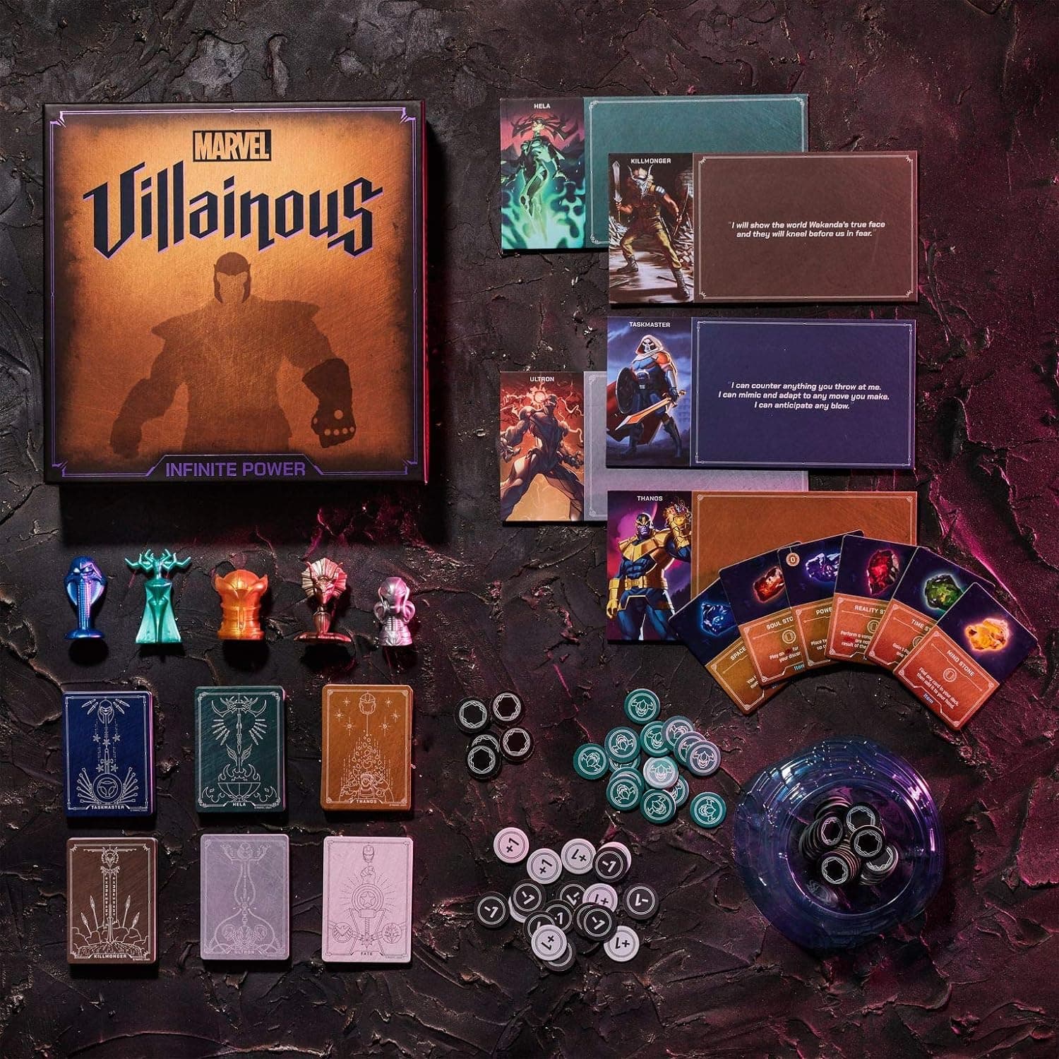 Ravensburger Marvel Villainous: Infinite Power Strategy Board Game - Engaging Brain Teaser for Ages 12 & Up | Unique Marvel Characters | Adjustable Difficulty | Great for Marvel Fans
