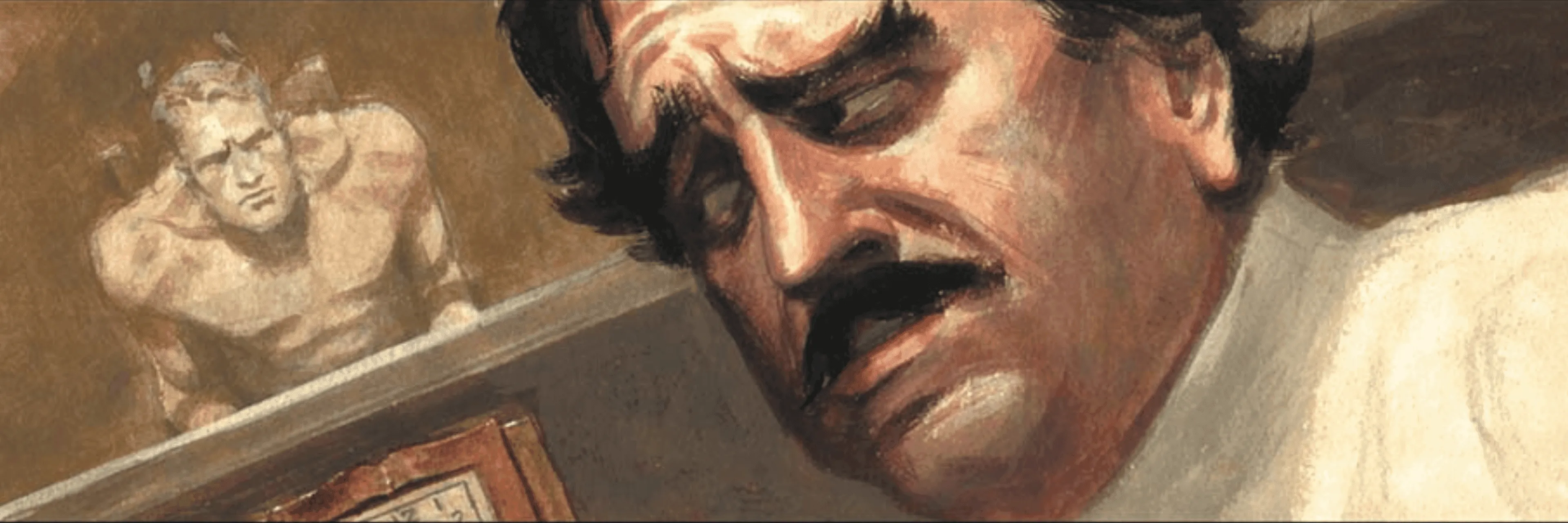 Abraham Erskine em arte oficial da Marvel.