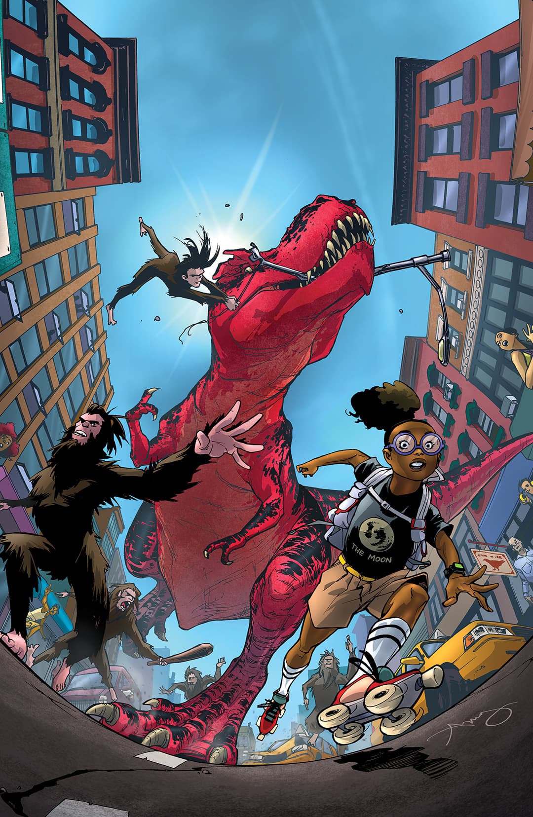 Moon Girl (Lunella Lafayette) and Devil Dinosaur