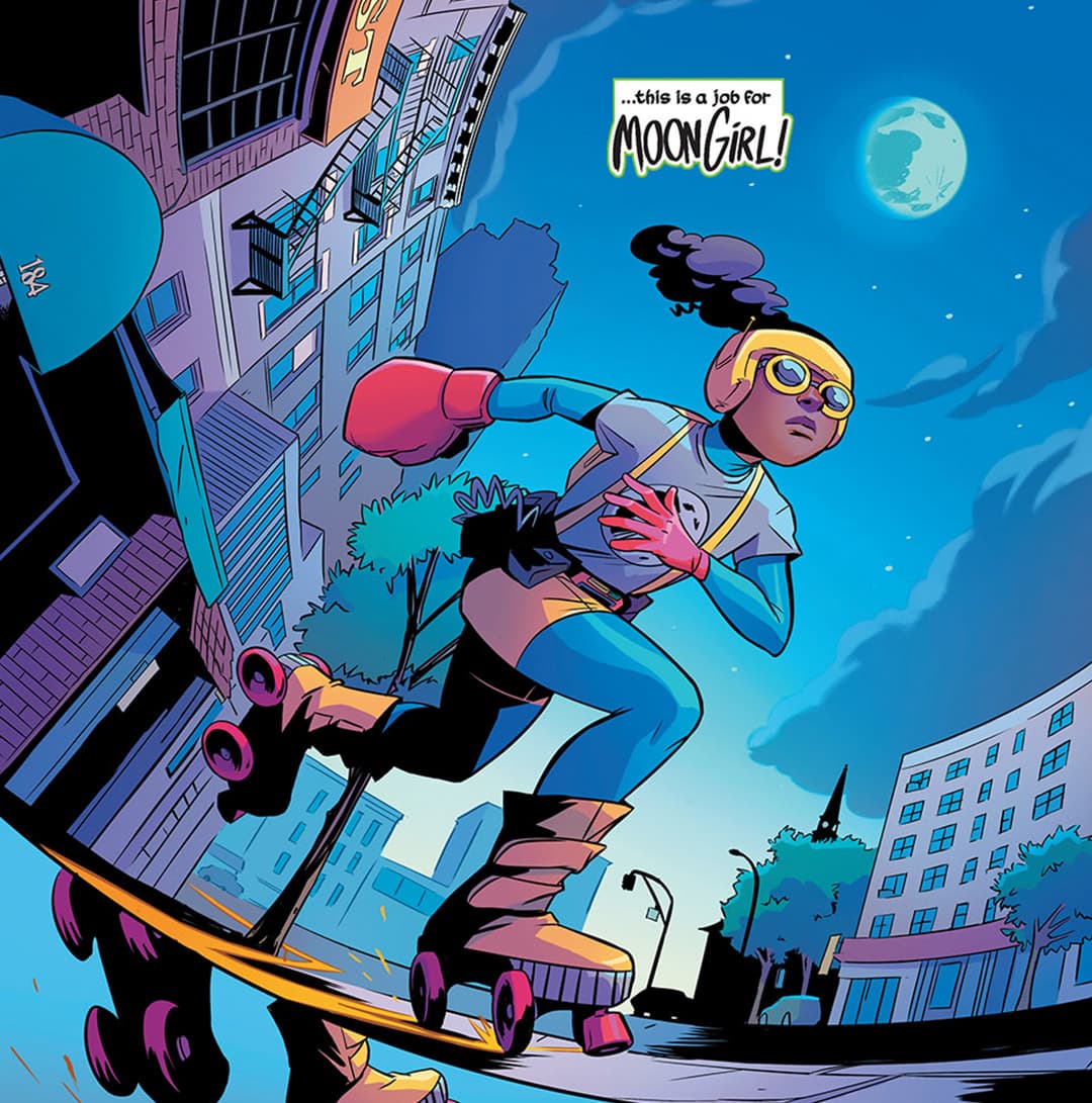 Moon Girl (Lunella Lafayette) Rollerstating