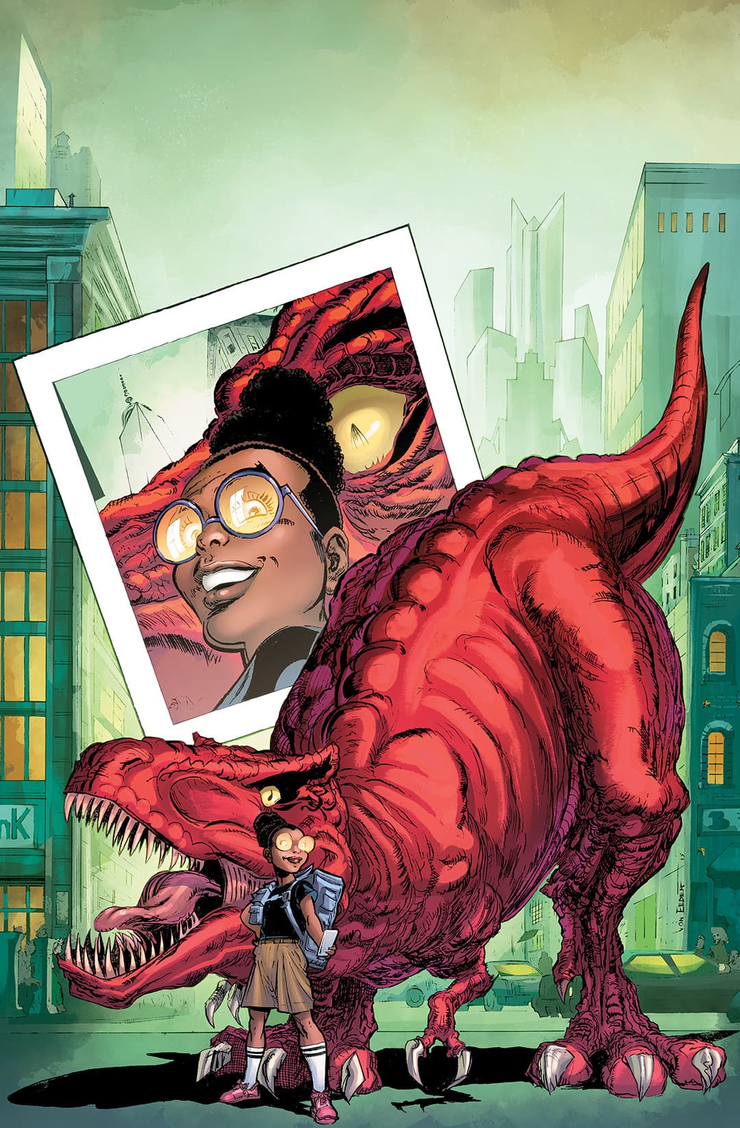 Moon Girl (Lunella Lafayette) and Devil Dinosaur