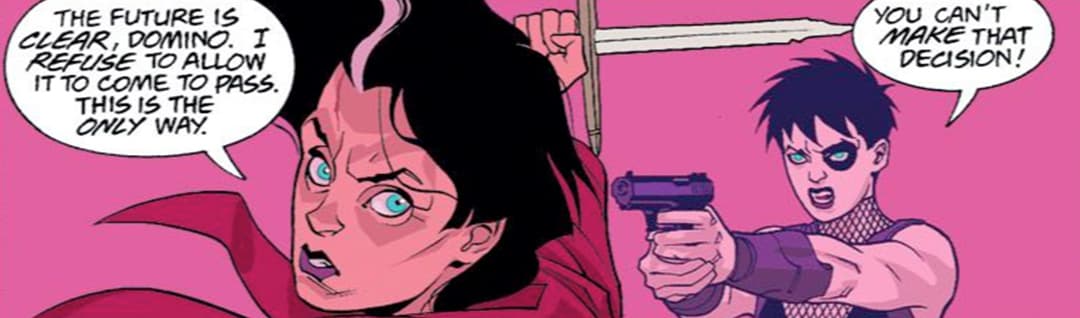 Domino faces off against Beatrice