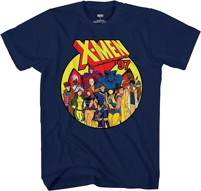 Marvel X-Men '97 Squad '90s Jim Lee Mens Adult T-Shirt