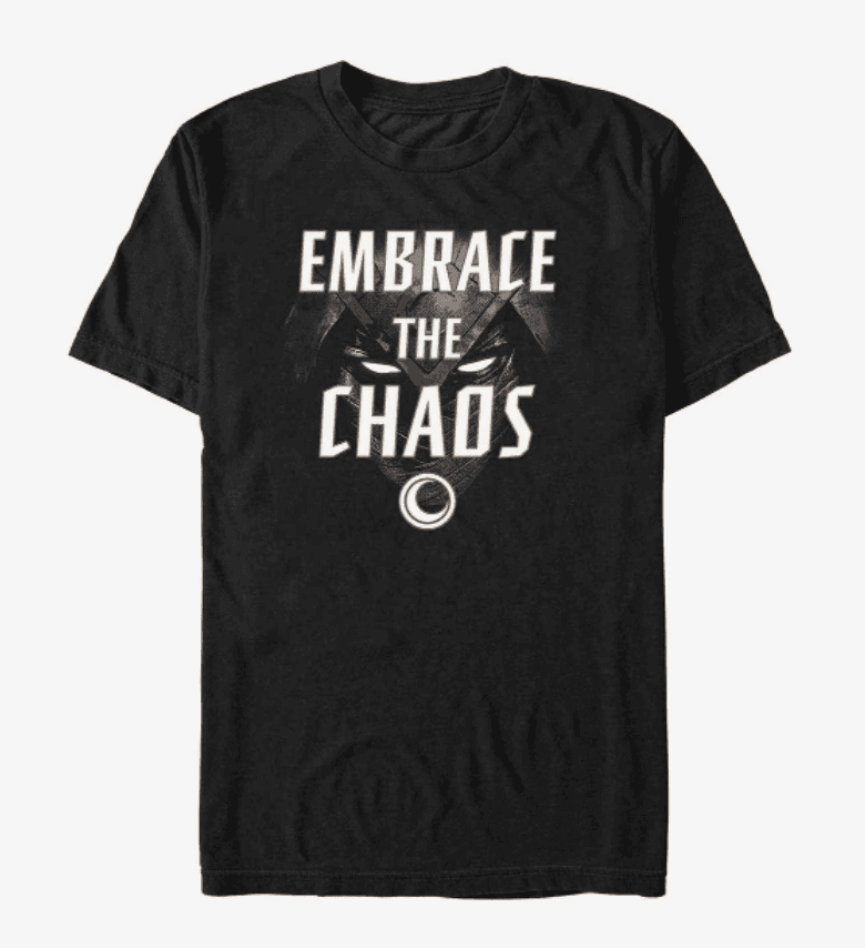 Moon Knight Glowing Eyes t-shirt / shop it <a href=https://www.amazon.com/Marvel-Knight-Embrace-Glowing-T-Shirt/dp/B09TX3GXPL>here</a>