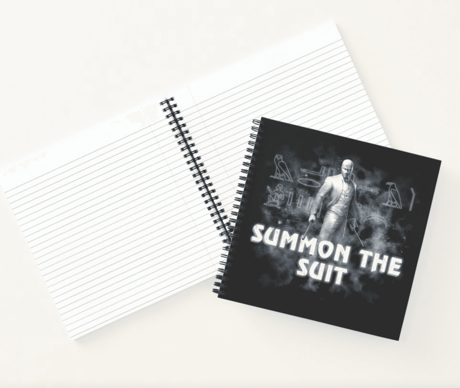 Moon Knight Planner / shop it <a href=https://www.zazzle.com/mr_knight_summon_the_suit_planner-256198393244489215>here</a>