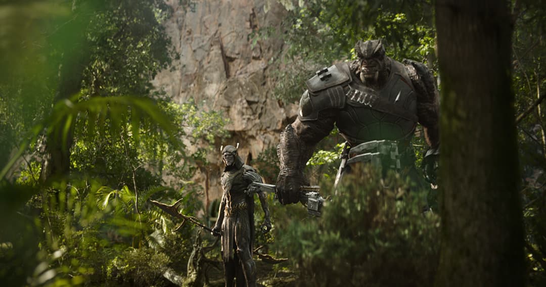Corvus and Cull hiding in the jungles of Wakanda