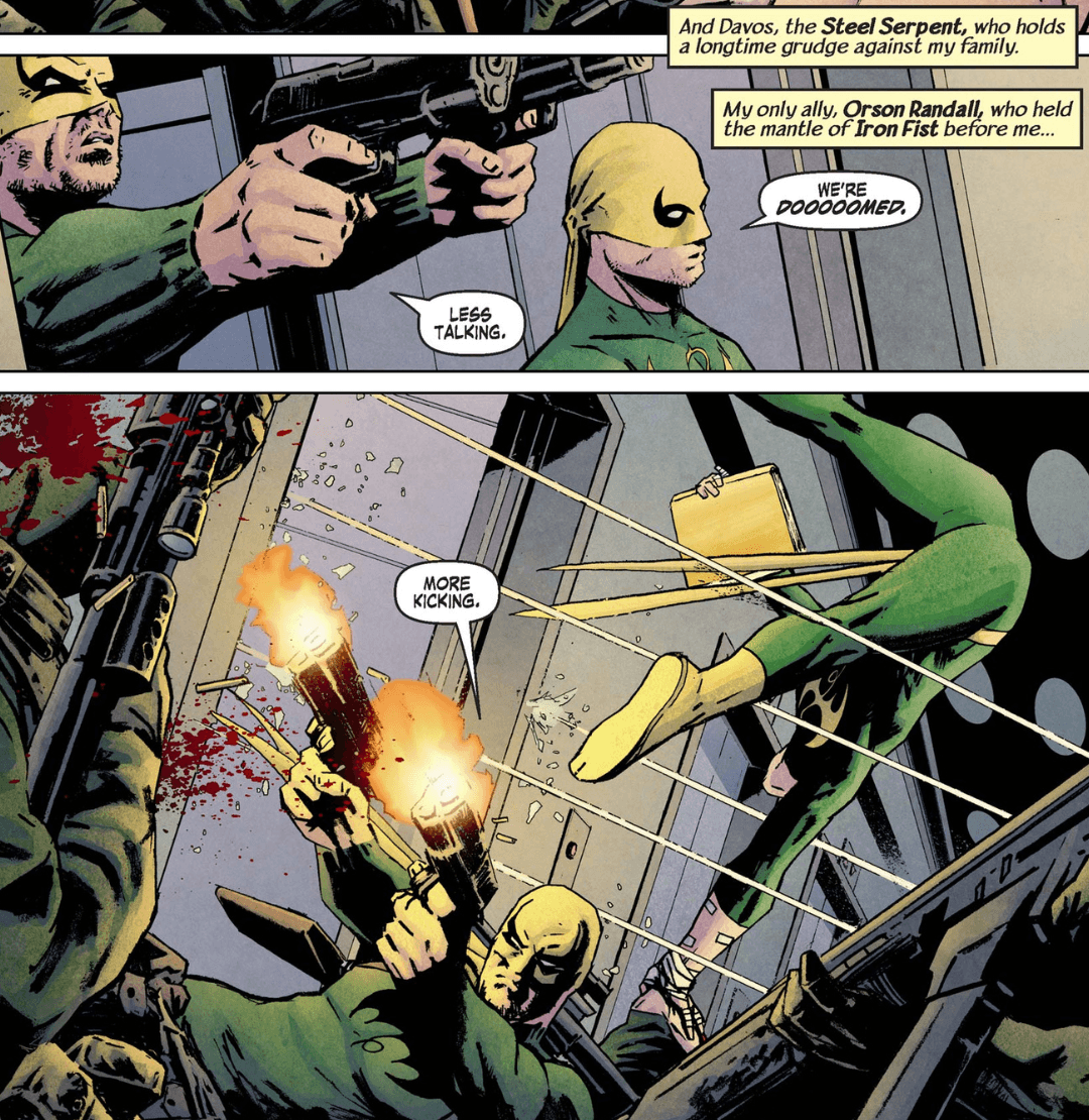 Orson Randall, AKA Iron Fist, teams up with Danny Rand, AKA Iron Fist