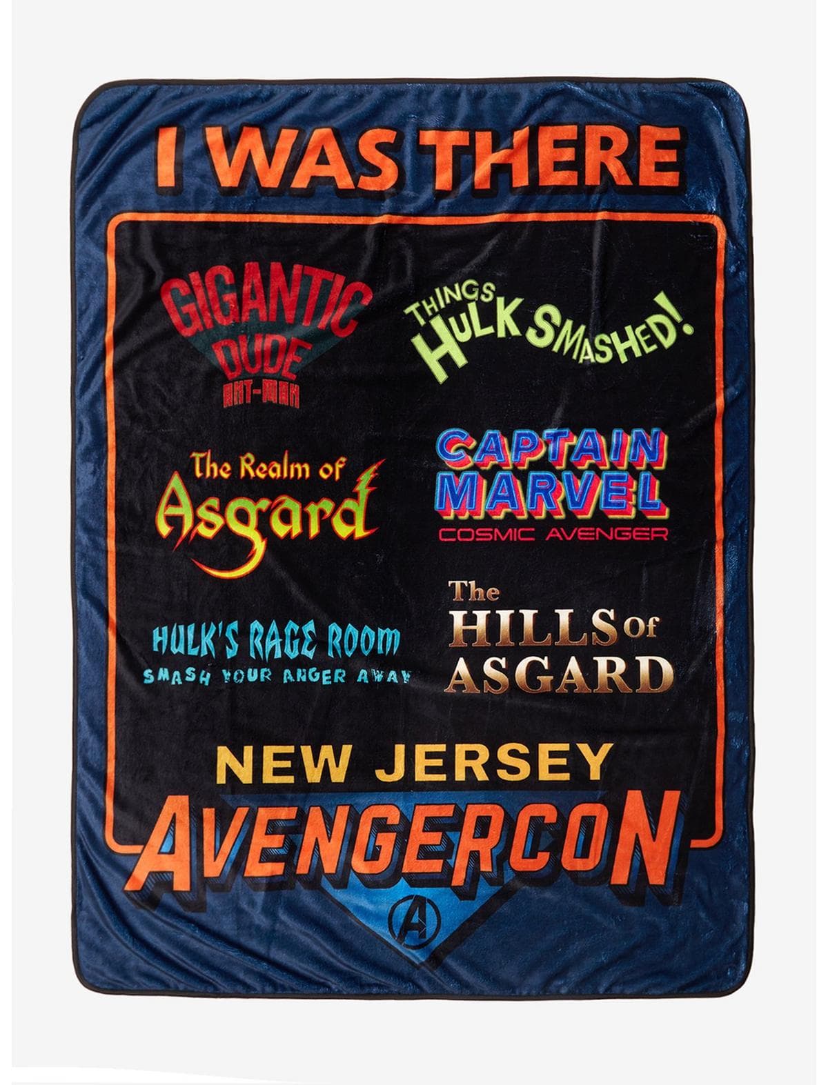 AvengerCon blanket / shop it <a href=https://www.hottopic.com/product/marvel-ms.-marvel-avengercon-throw-blanket/16485653.html>here</a>