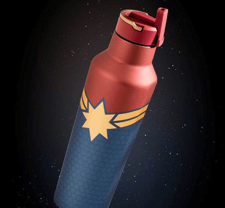 Corkcicle Marvel Sport Canteen Captain Marvel Insulated Water Bottle