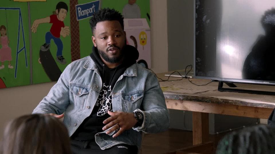 Image for Marvel Studios’ ‘Black Panther’ Director Ryan Coogler Makes a Surprise Visit to Ghetto Film School Fellows Program