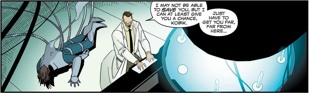 Doctor Erik Selvig sends Kobik away to safety