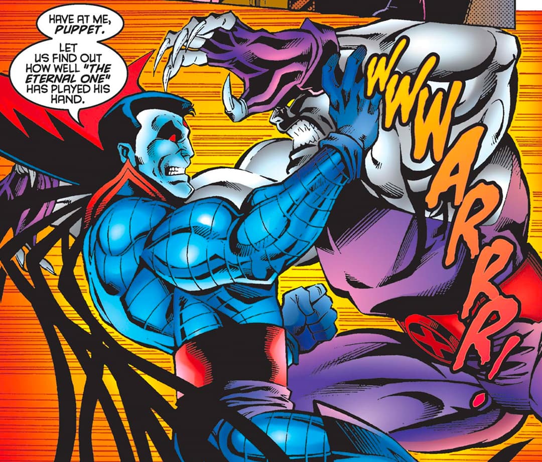 Caliban fights Colossus