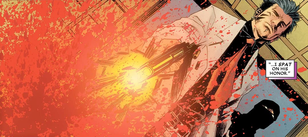 Bakuto firing his Uzi