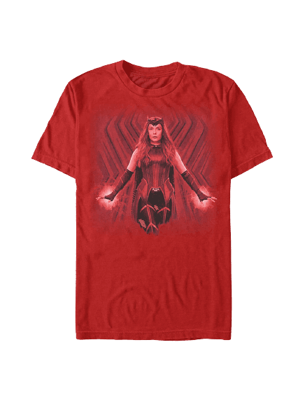 <a href=https://www.hottopic.com/product/marvel-wandavision-wanda-the-scarlet-witch-t-shirt/15430746.html>Red The Scarlet Witch T-Shirt</a> / Hot Topic