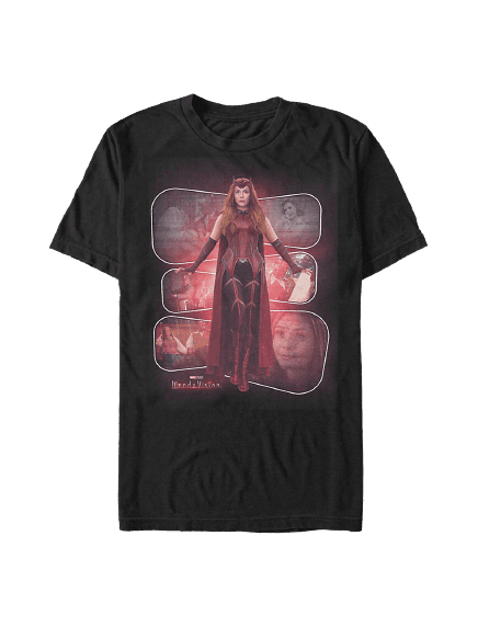 <a href=https://www.hottopic.com/product/marvel-wandavision-wanda-through-the-episodes-t-shirt/15430786.html>Wanda Through the Episodes T-Shirt</a> / Hot Topic