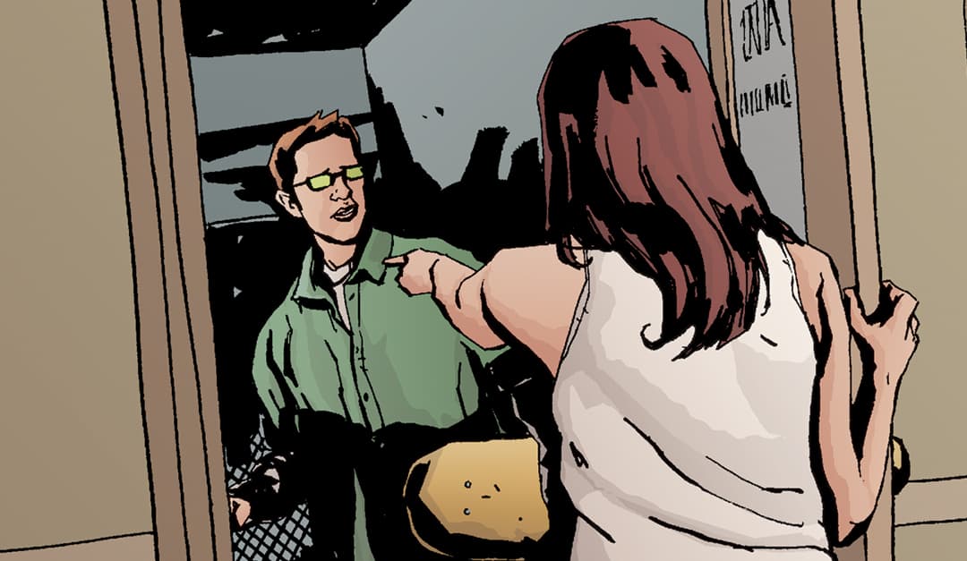 Malcolm Powder with Jessica Jones