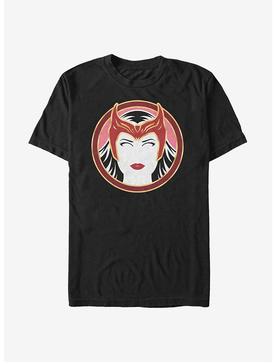 <a href=https://www.hottopic.com/product/marvel-wandavision-scarlet-witch-outline-t-shirt/15607214.html>Scarlet Witch Outline T-Shirt</a> / Hot Topic
