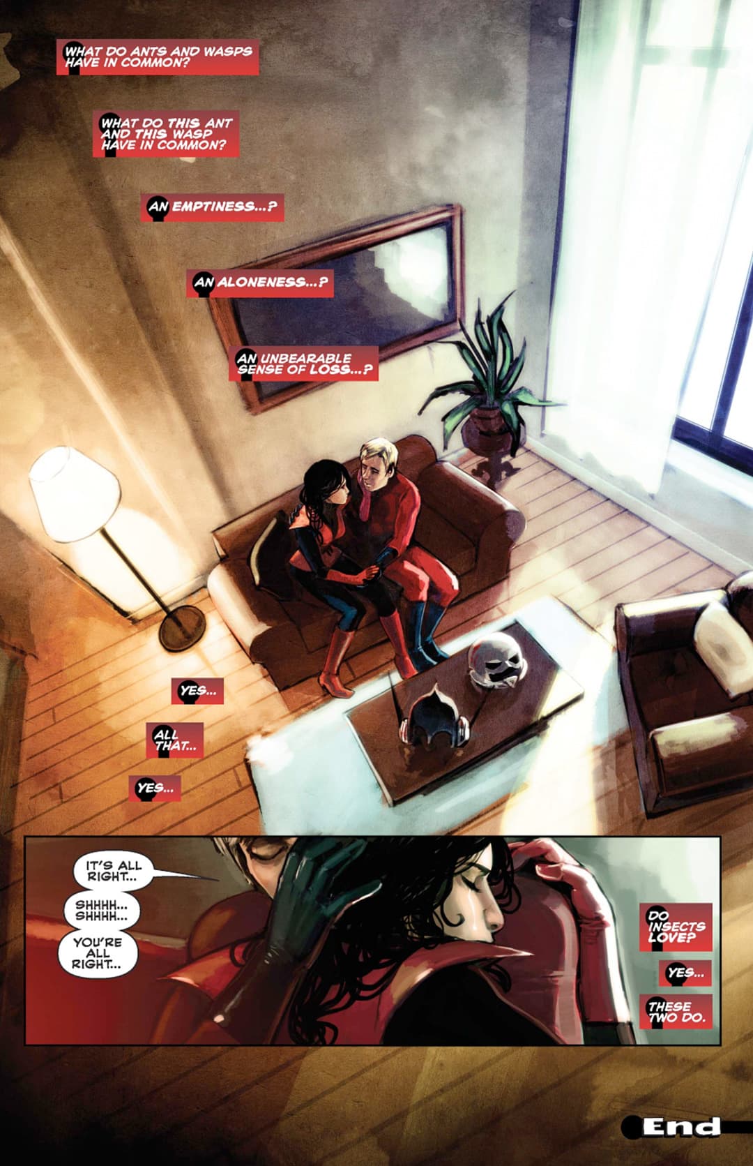 Hank and Janet Embrace