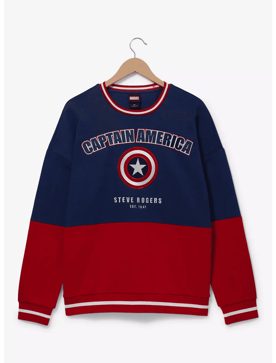 Marvel Captain America Panel Crewneck - BoxLunch Exclusive