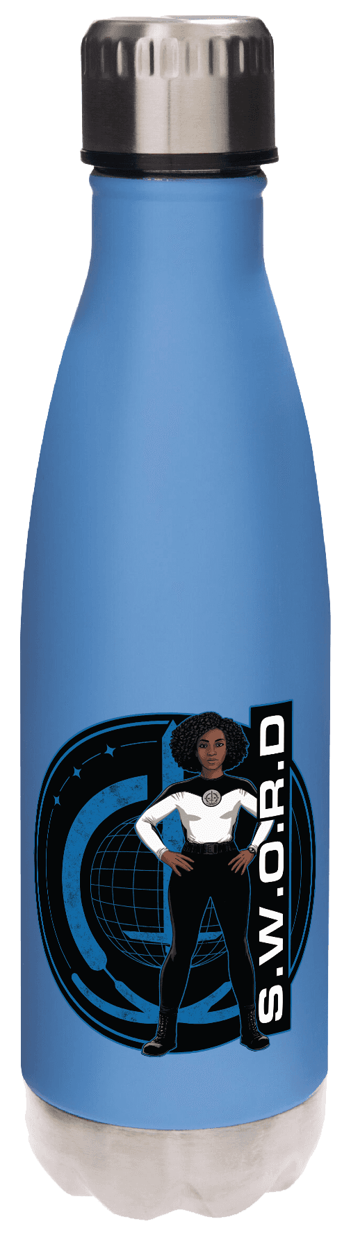 <a href="https://www.amazon.com/Marvel-SWORD-Stainless-Bottle-Vision/dp/B08VH2C2M1">S.W.O.R.D. Stainless Steel 17 oz. Bottle</a>/ Amazon