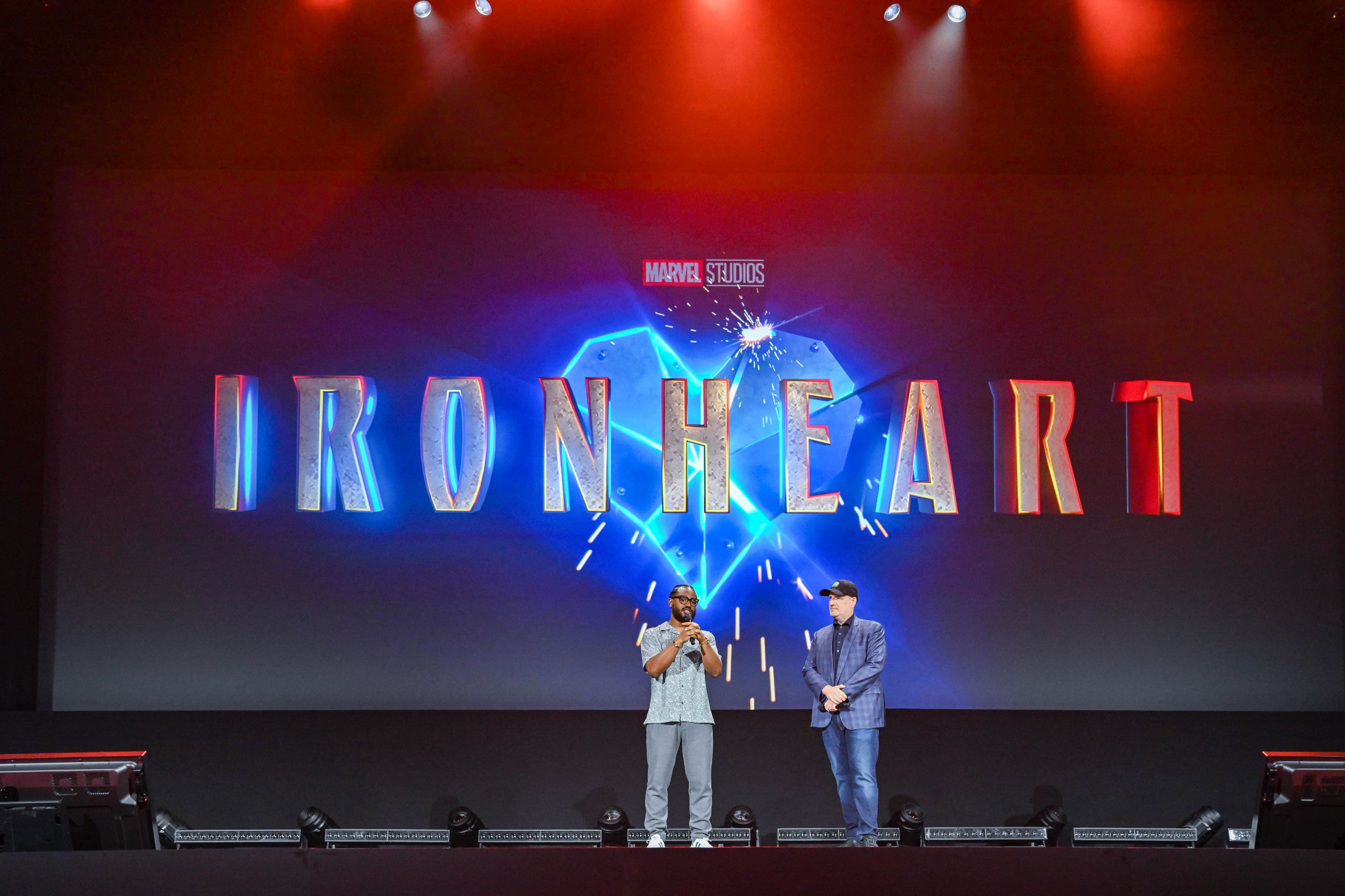 Ryan Coogler and Kevin Feige at the 'Ironheart' panel during D23