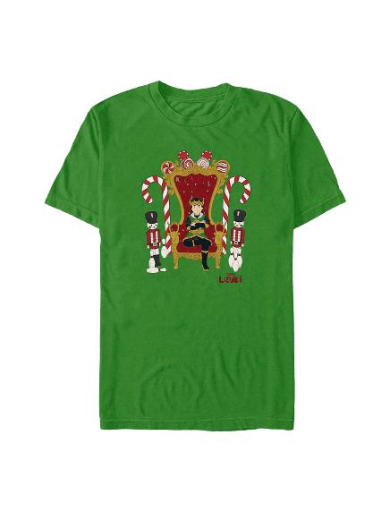 Kid Loki Christmas T-Shirt / shop it <a href=https://www.hottopic.com/product/marvel-loki-kid-loki-christmas-t-shirt/17112417.html>here</a>