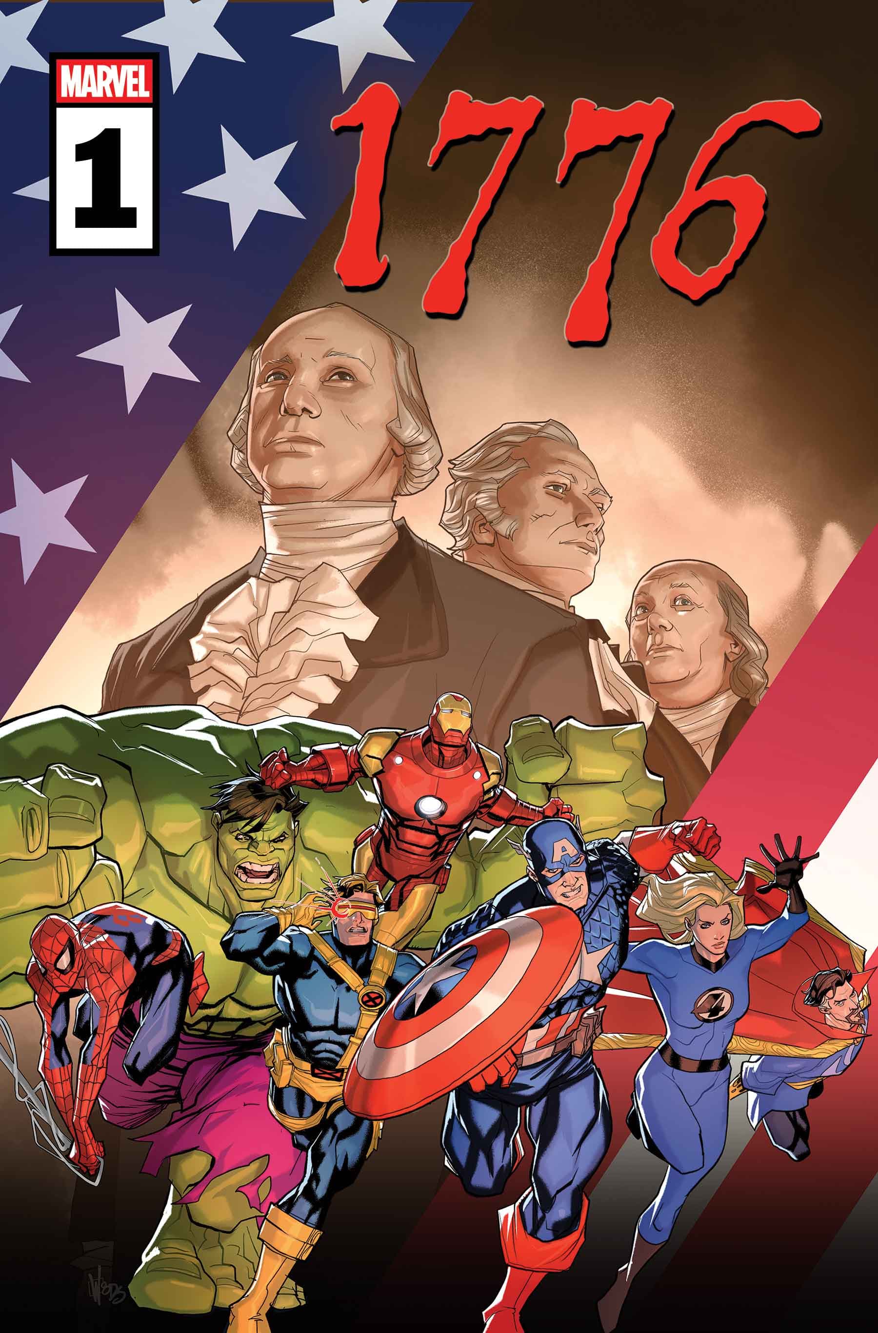 1776 #1 Cover by PETE WOODS