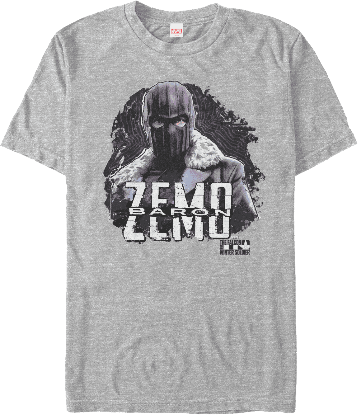 <a href=https://www.hottopic.com/product/marvel-the-falcon-and-the-winter-soldier-underworldly-heir-baron-zemo-t-shirt/15412324.html>Underworldly Heir Zemo T-Shirt</a> / Hot Topic