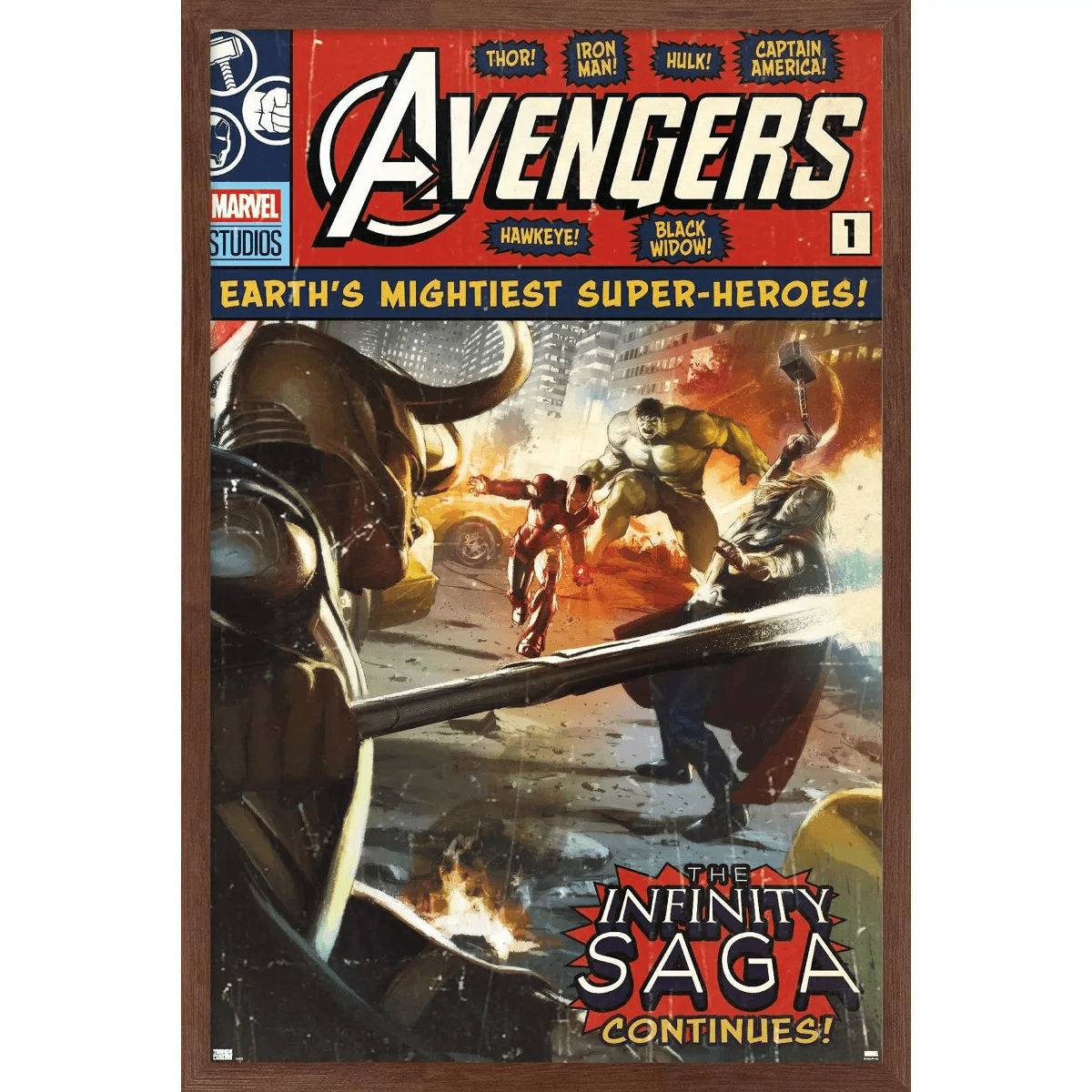 Trends International Marvel Comics Avengers: Infinity Saga - #1 Framed Wall Poster Prints