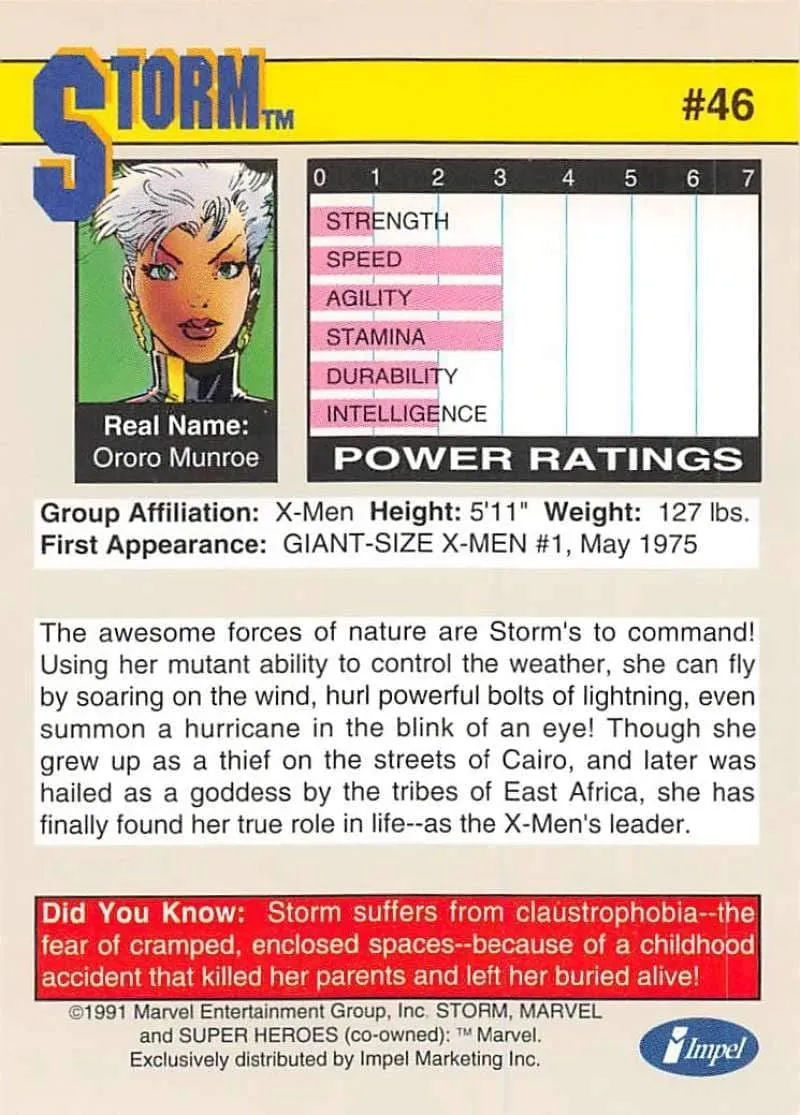 rare 1991 marvel cards She-Hulk 1991 Impel Marvel Universe #43 Base Price Guide