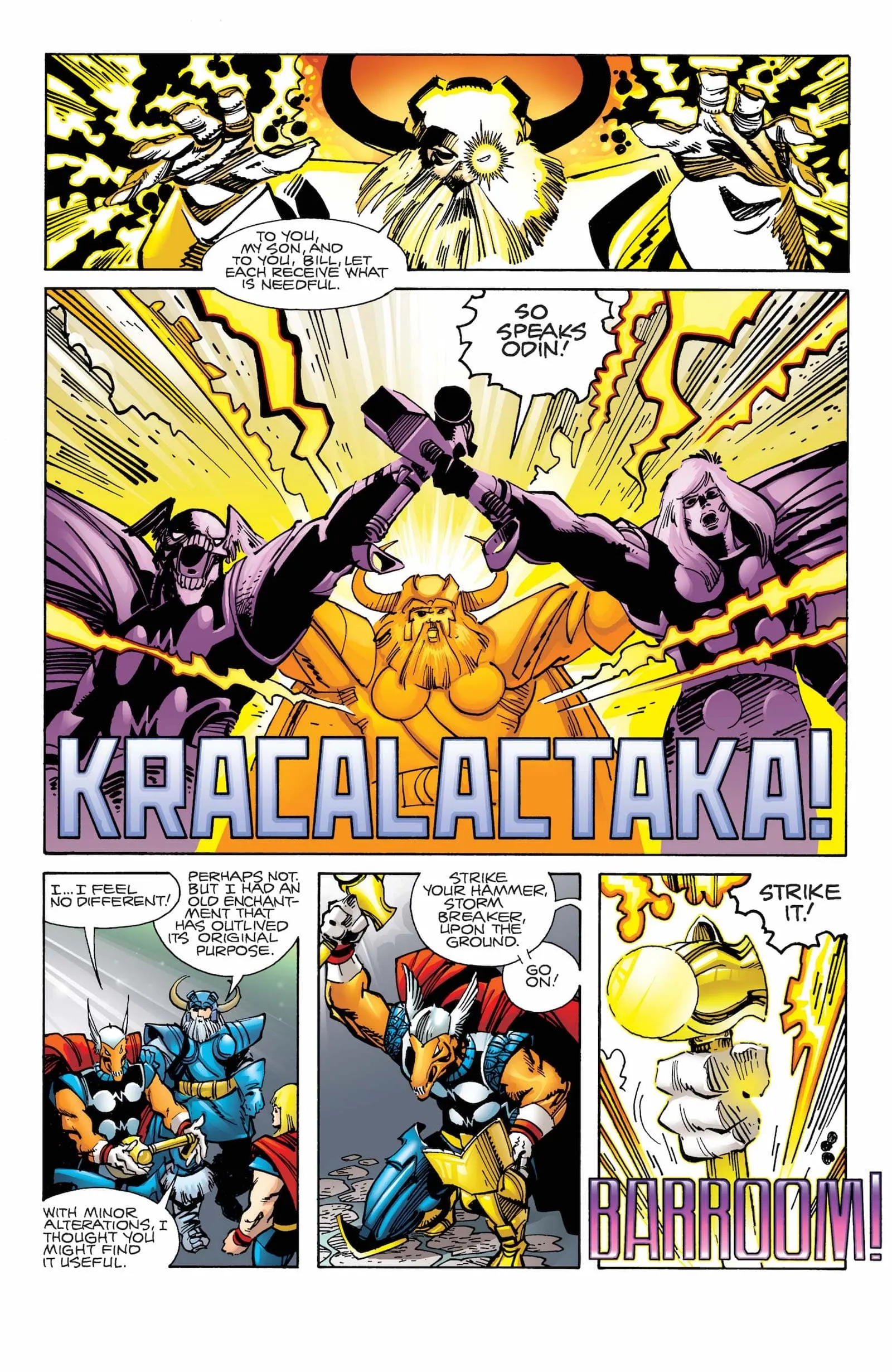 John Workman Lettering A Beta Ray Bill Conversation Between Walter Simonson and Daniel Warren ...