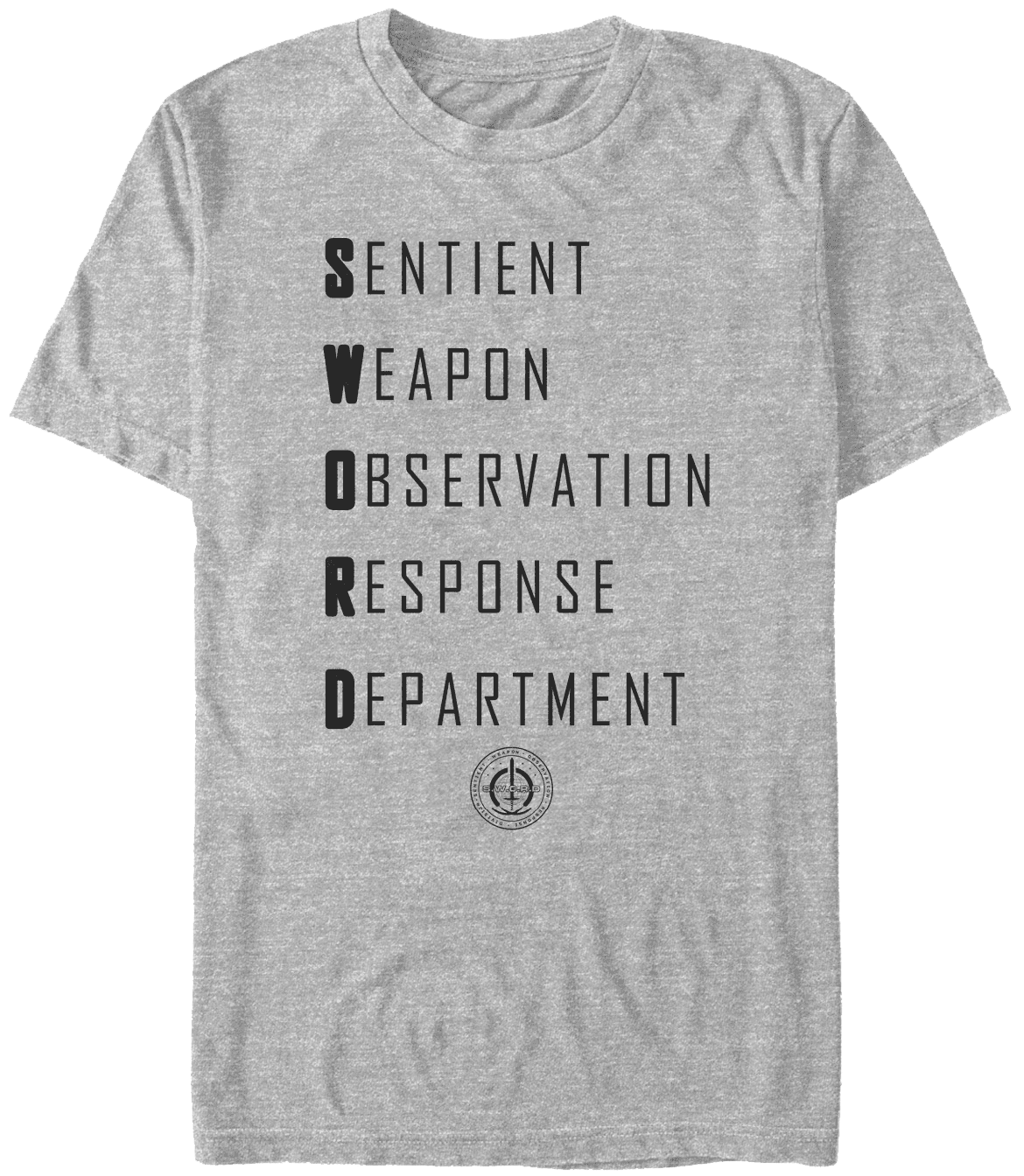 <a href="https://www.amazon.com/Marvel-WandaVision-R-D-Acronym-T-Shirt/dp/B08SSR7WF3">S.W.O.R.D. Acronym T-Shirt</a>/ Amazon