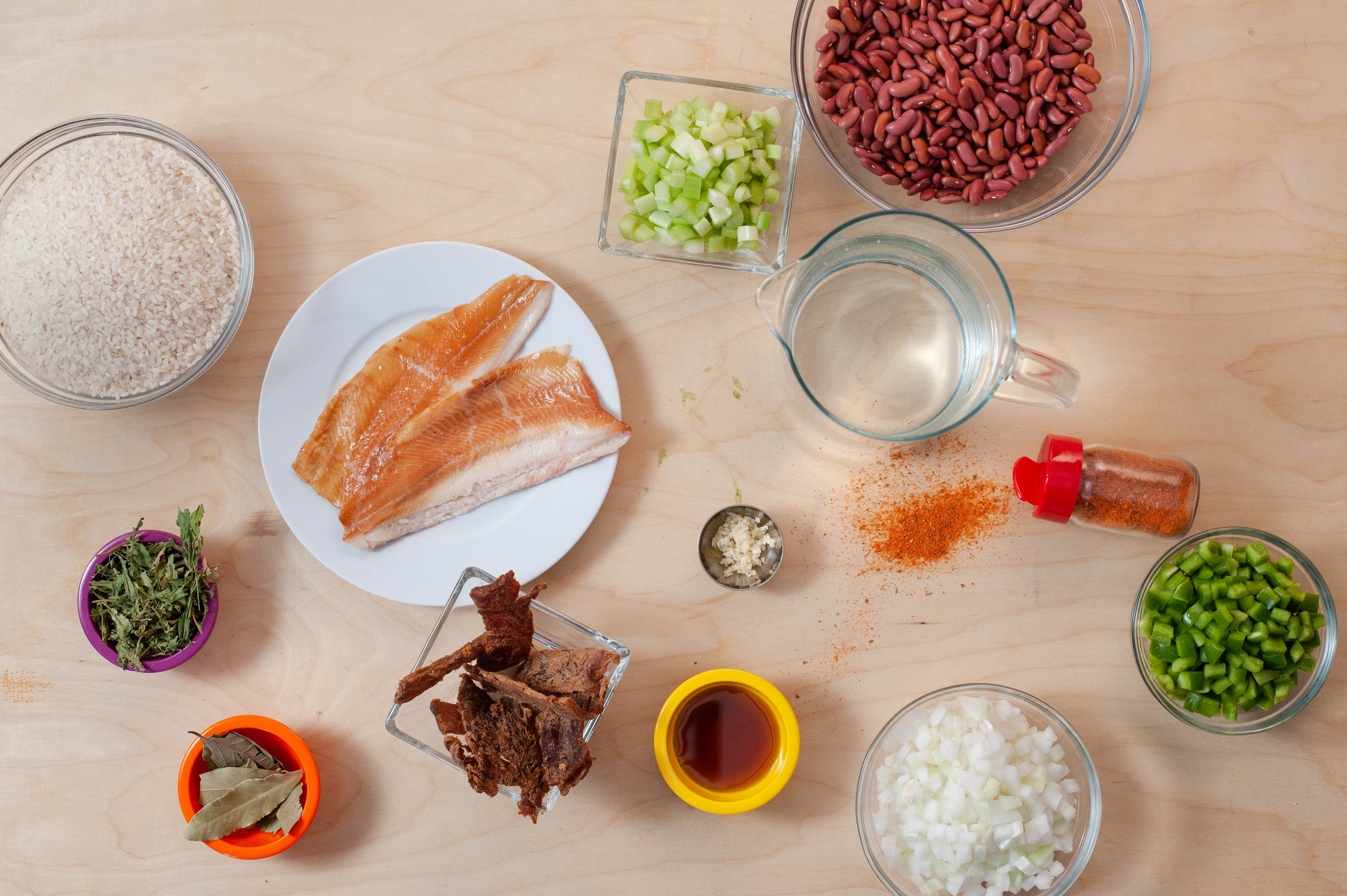 The Ingredients layed out