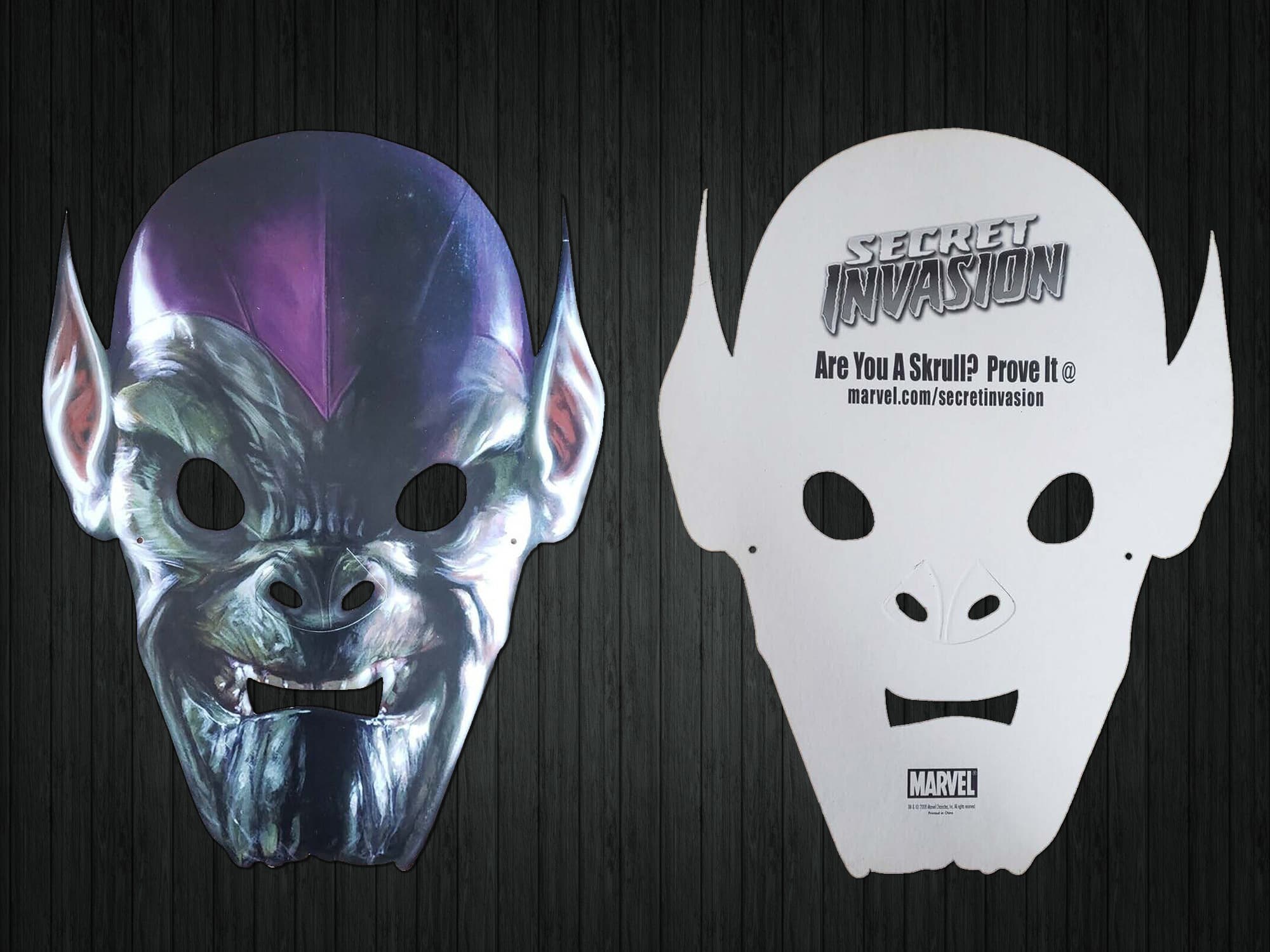 Promotional Skrull Masks That Were Given Away at Conventions