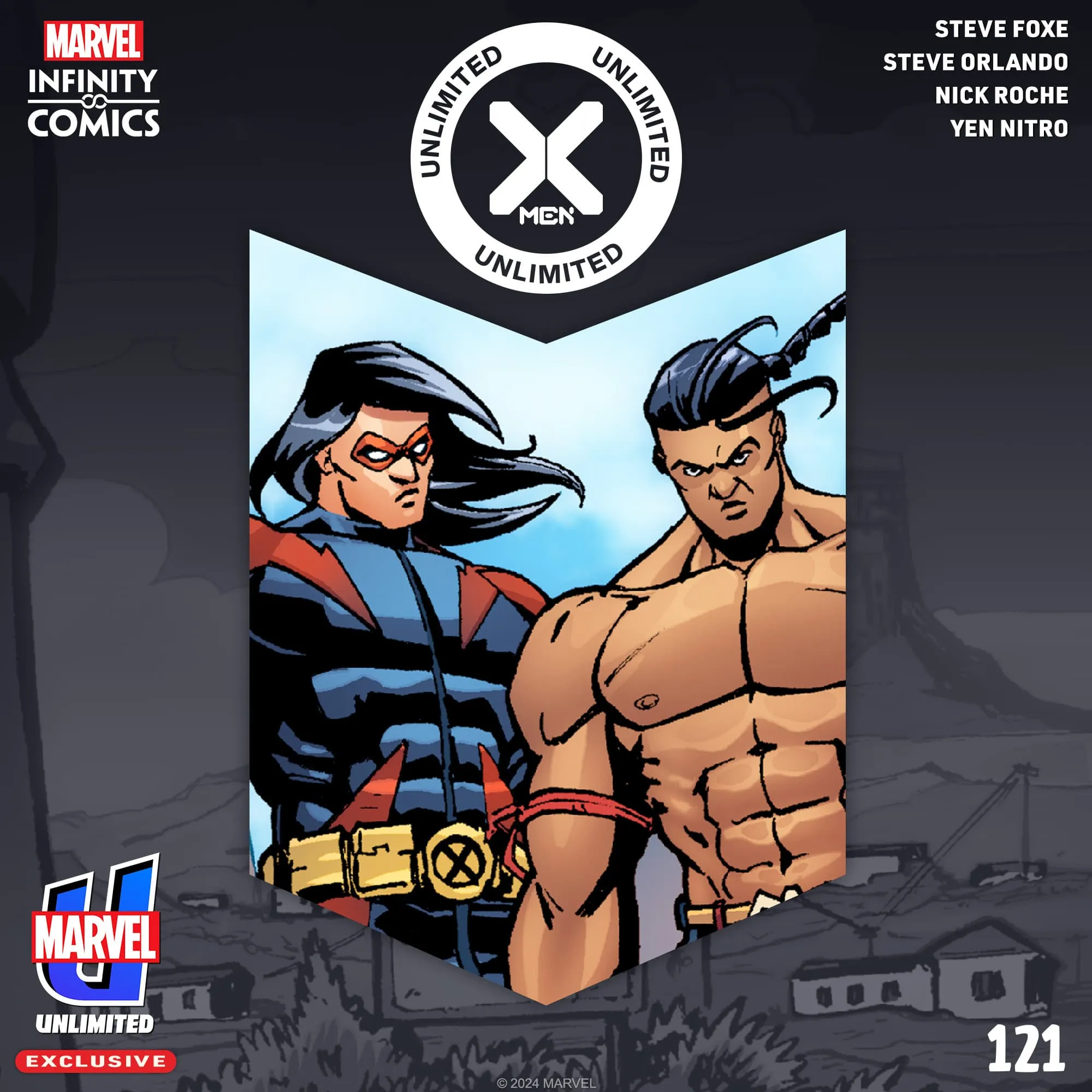 Maxx 'The Hype' Nitro Marvel プロモ 未使用 FaB A New 'Fall of X' Arc Begins in 'X-Men Unlimited' #121
